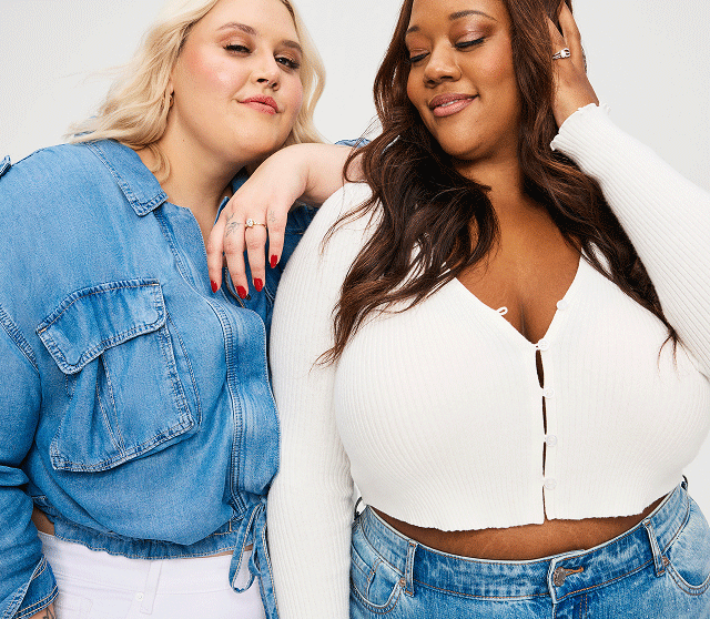 GIF of Influencers wearing denim