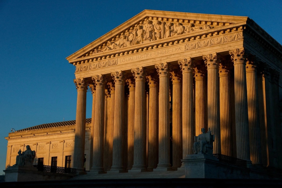 US Supreme Court building in Washington. 