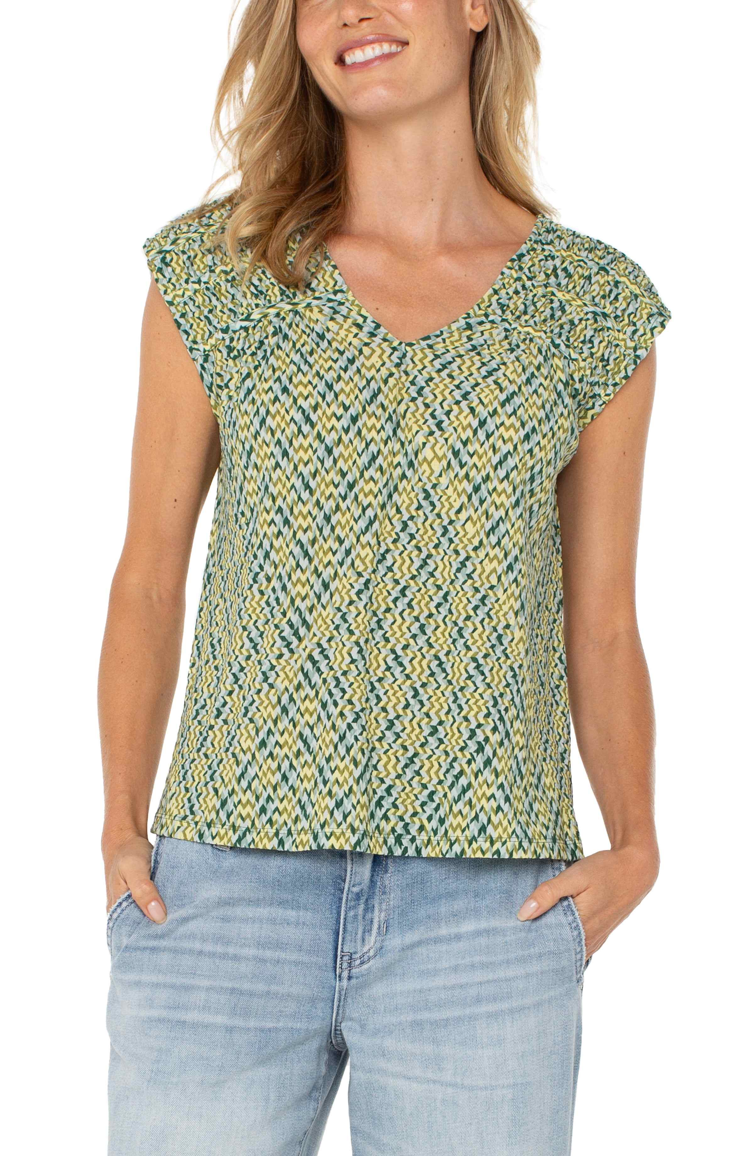Image of DOLMAN TIE-BACK KNIT TOP