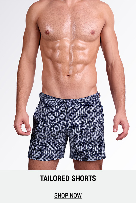 MONO WAVES (BLUE) - Tailored Shorts