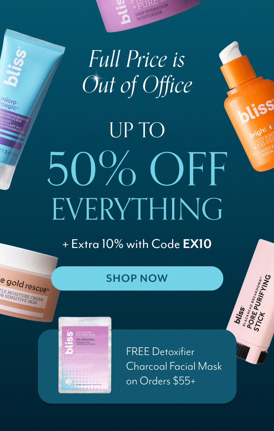 Full Price is Out of Office up to 50% OFF everything