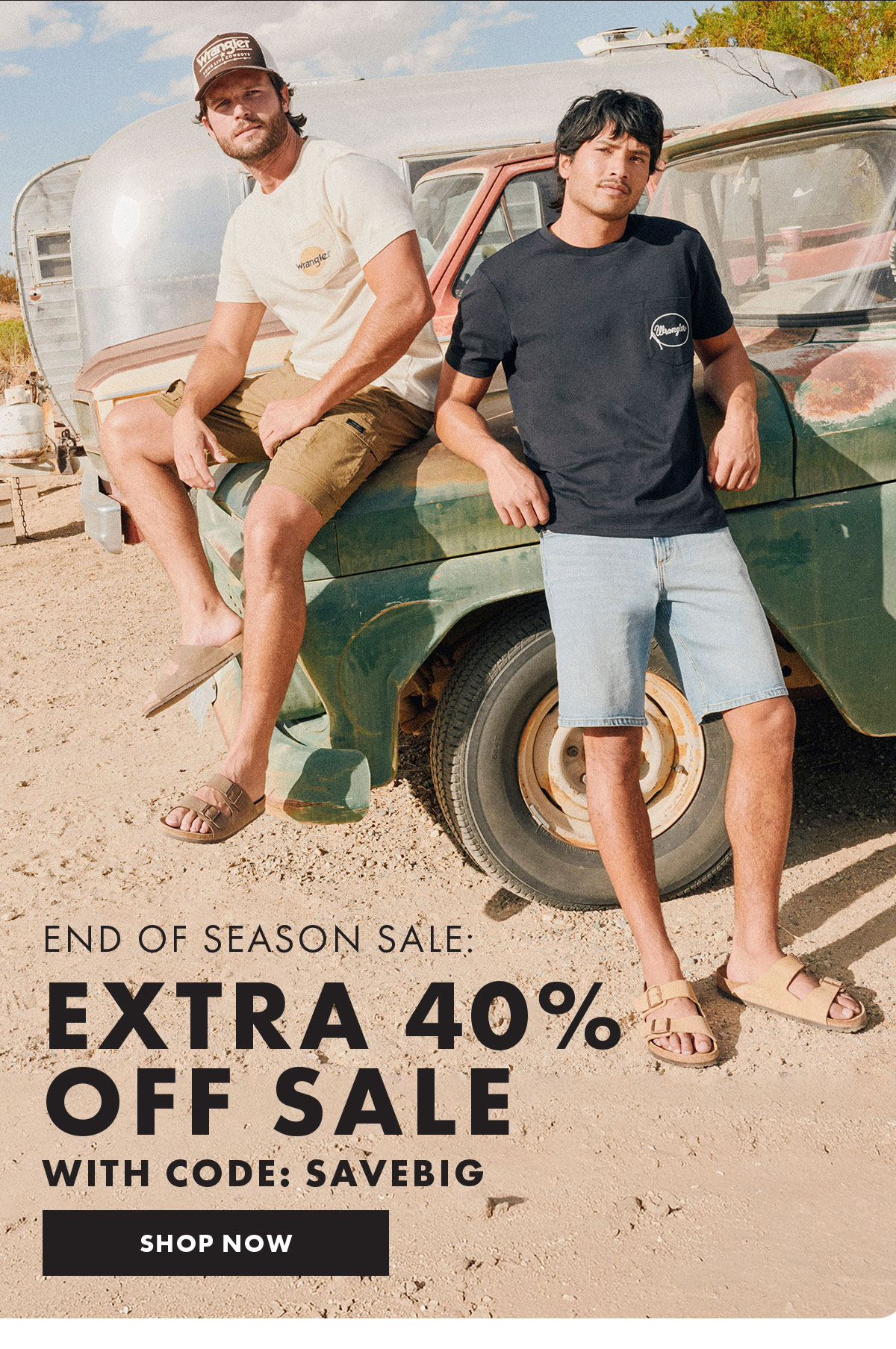 End of season sale: Extra 40% off sale with code: SAVEBIG Shop Now