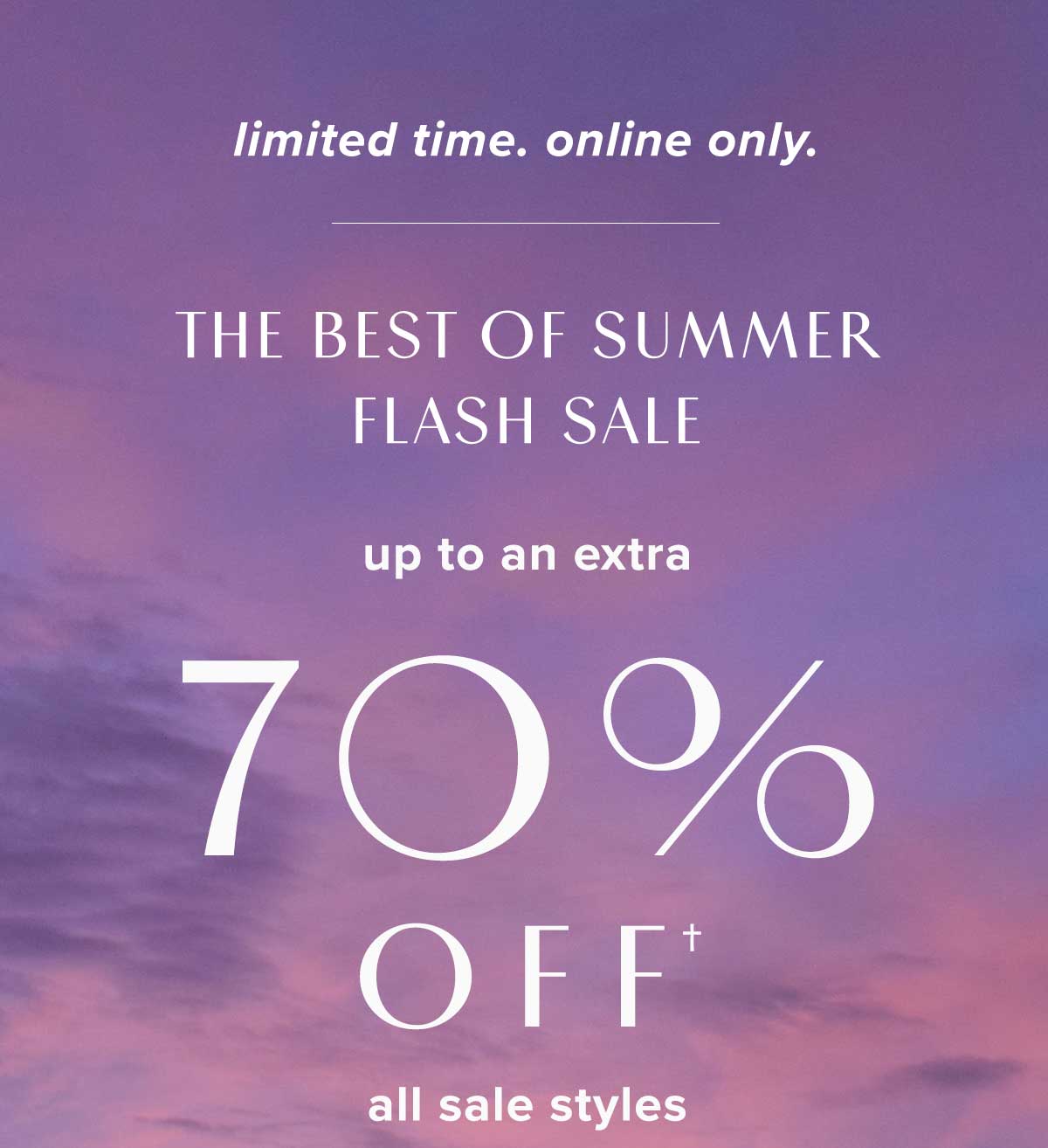 limited time. online only.