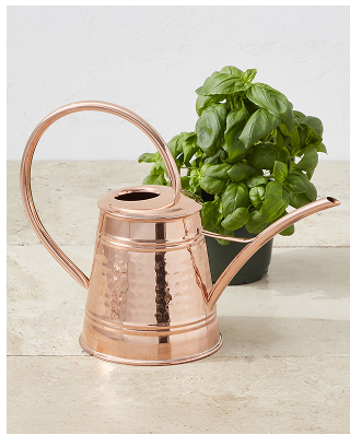 Williams Sonoma Tall Copper Watering Can