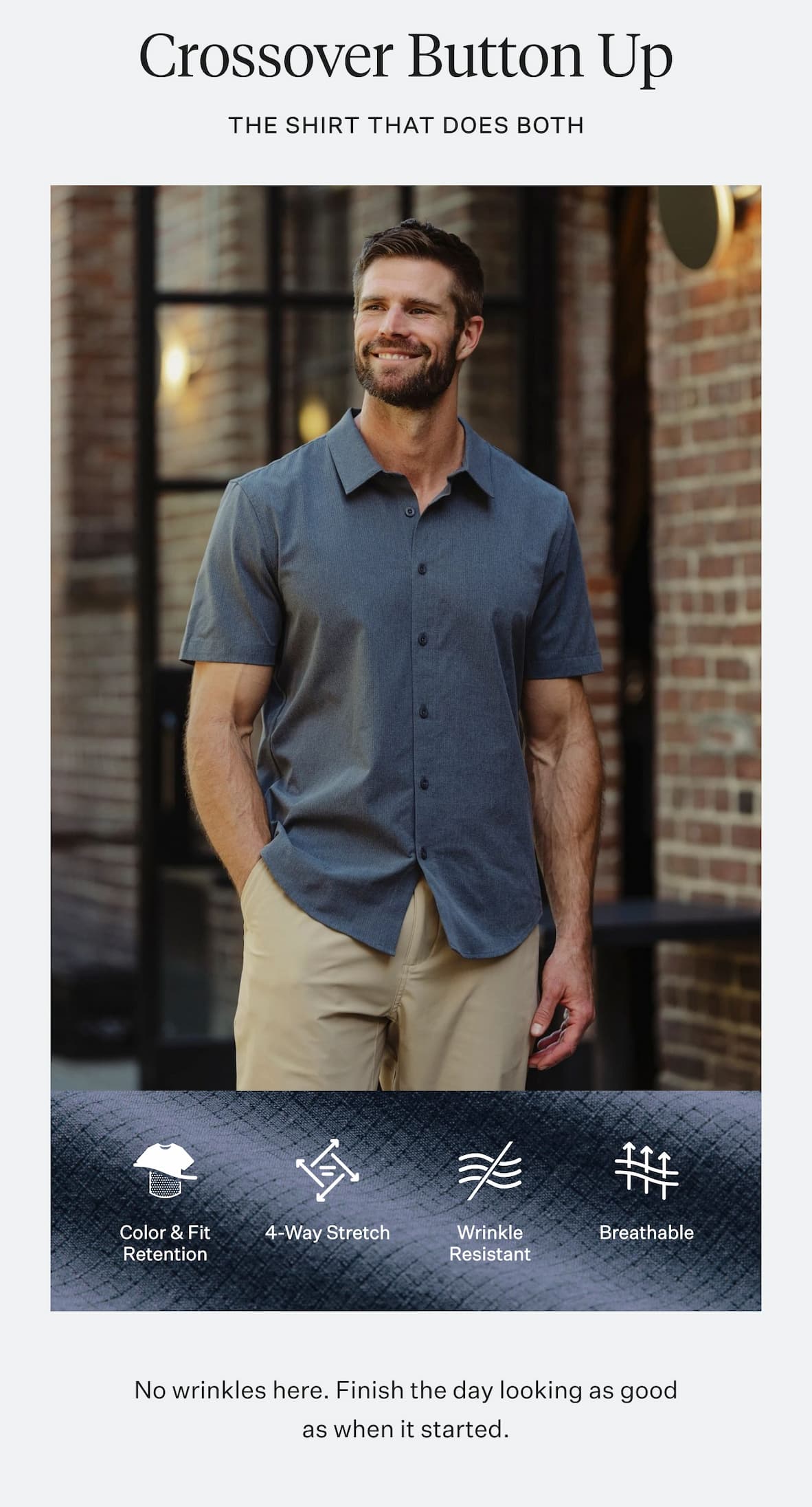 Crossover Button Up