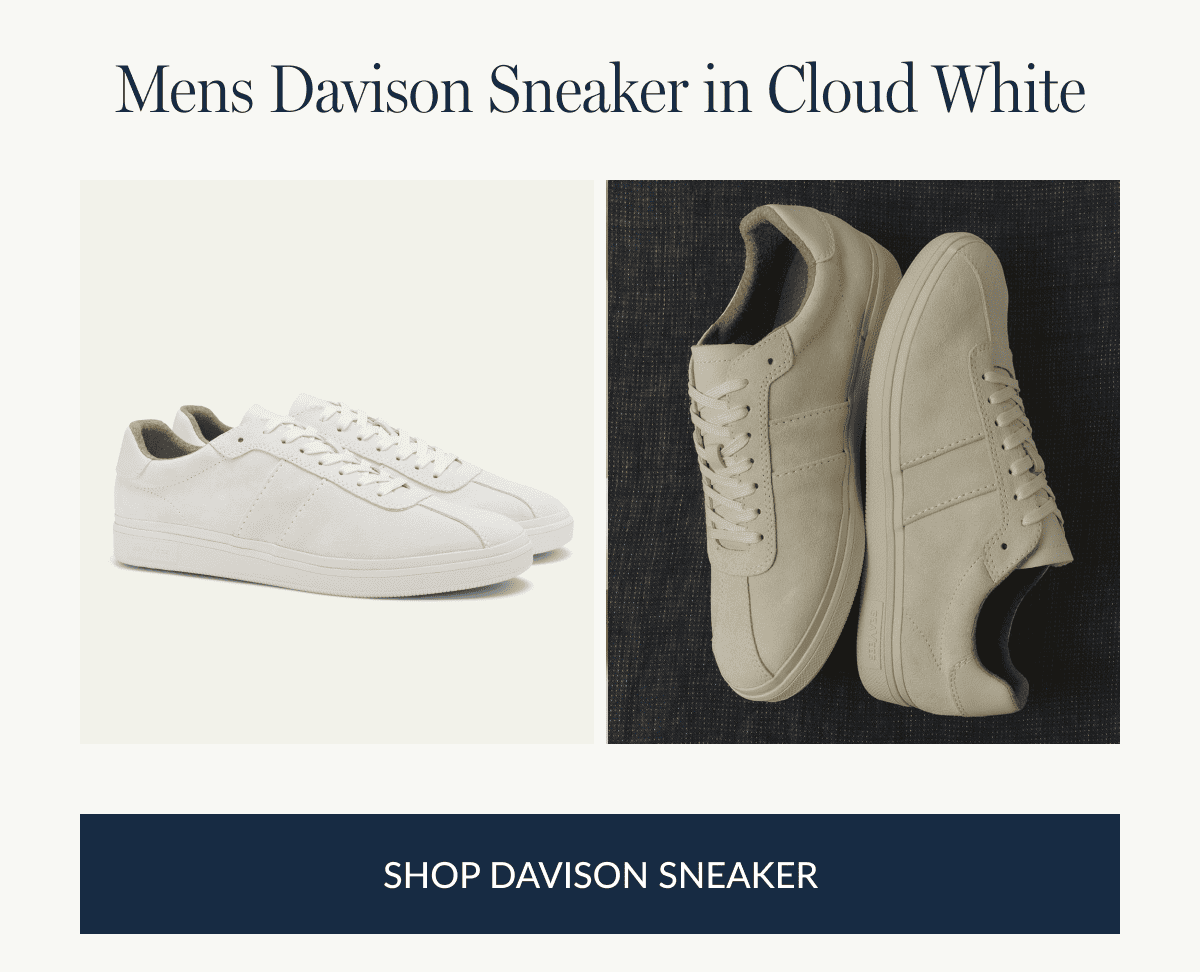 Davison Sneaker in Cloud White