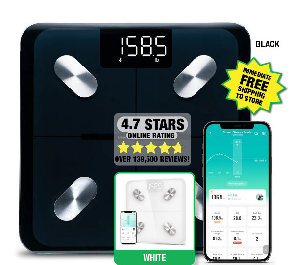 Etekcity® Smart Fitness Scale - ONLY $14.99 After Rebate*!