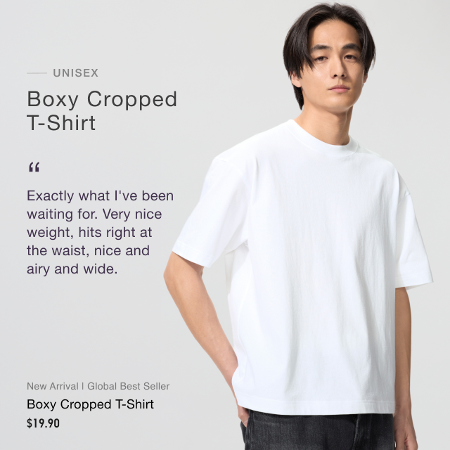 Banner 1 Men Boxy Cropped T-Shirt