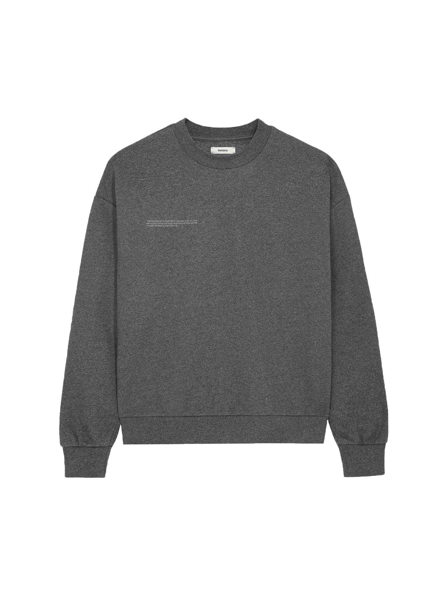Image of Womens Reclaimed Cotton Sweatshirt—reclaim charcoal