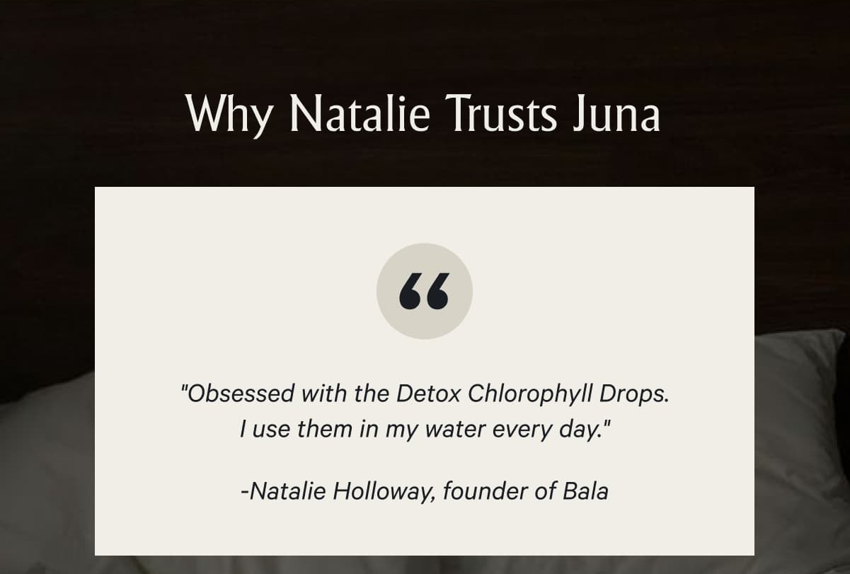 Why Natalie Trusts Juna