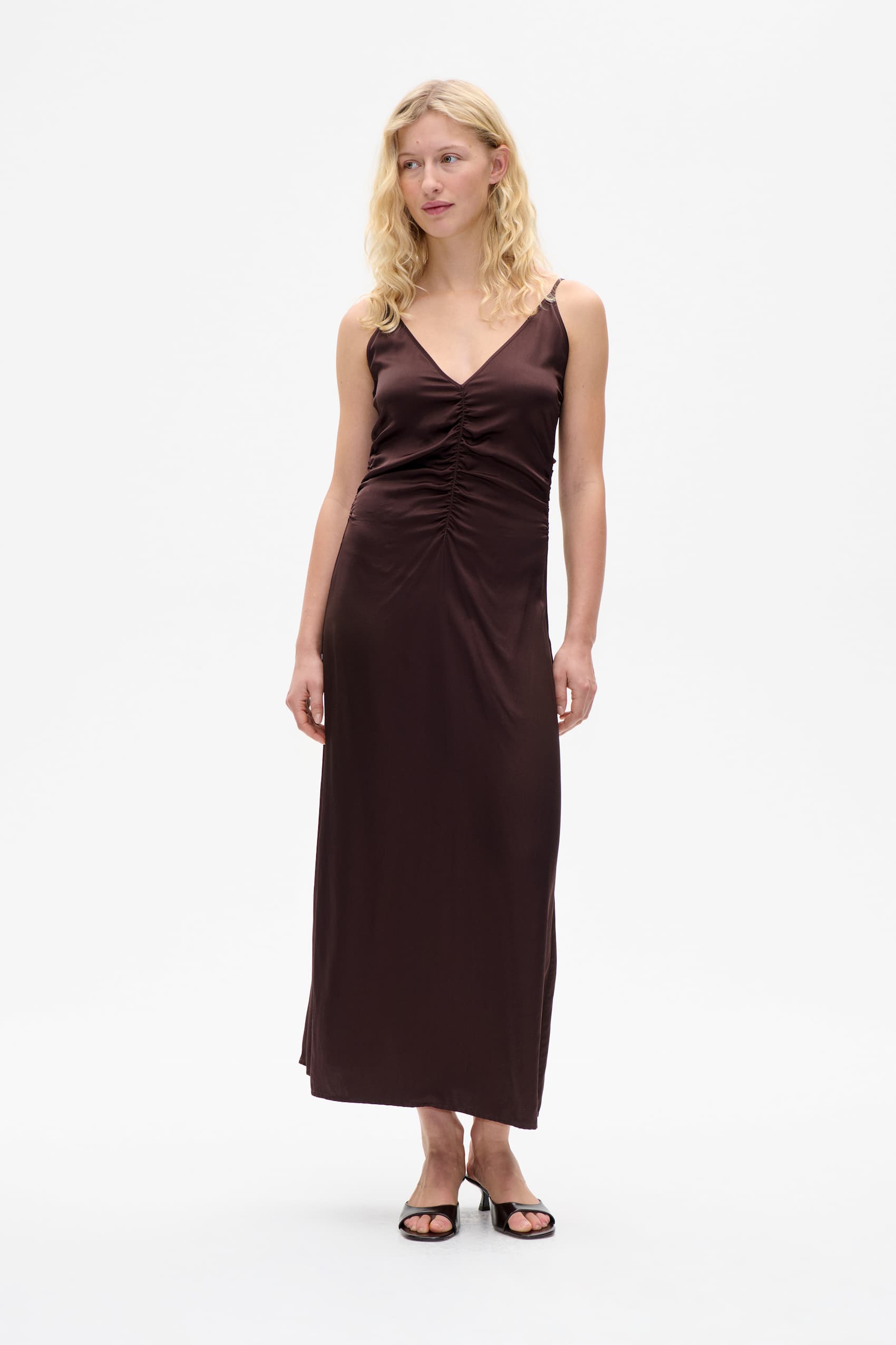 ATALIA DRESS BROWN