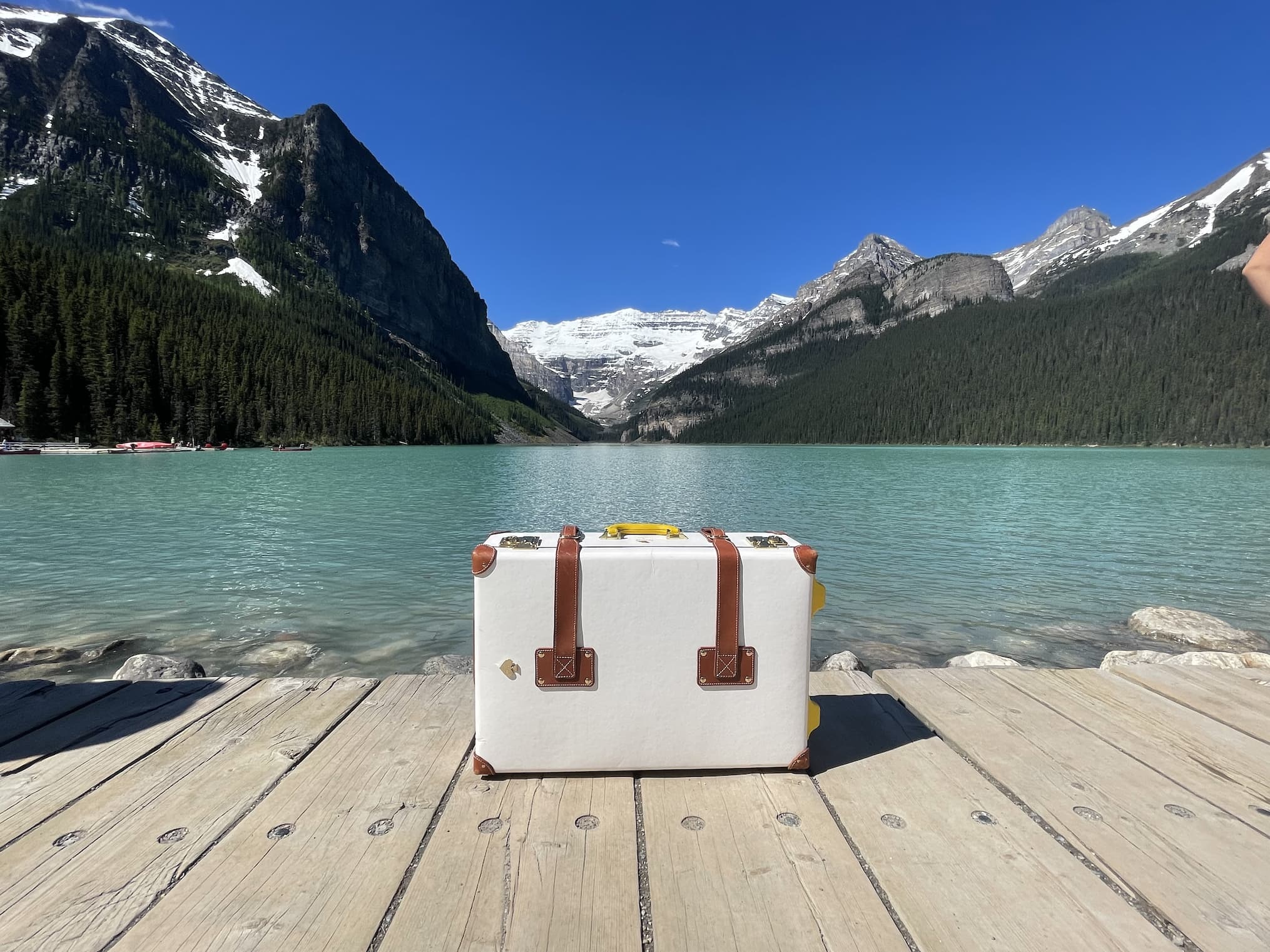 Every piece is hand-selected for minor cosmetic flaws that don’t compromise quality or charm. Styles include classic Carry-ons, vintage-inspired Hatboxes, and more. 