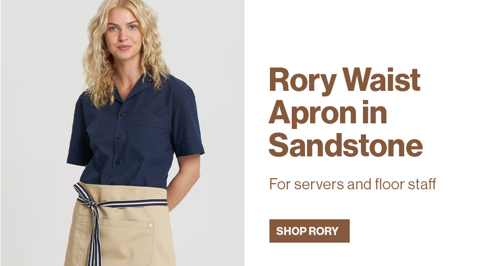 Rory Waist Apron in Sandstone: For servers and floor staff