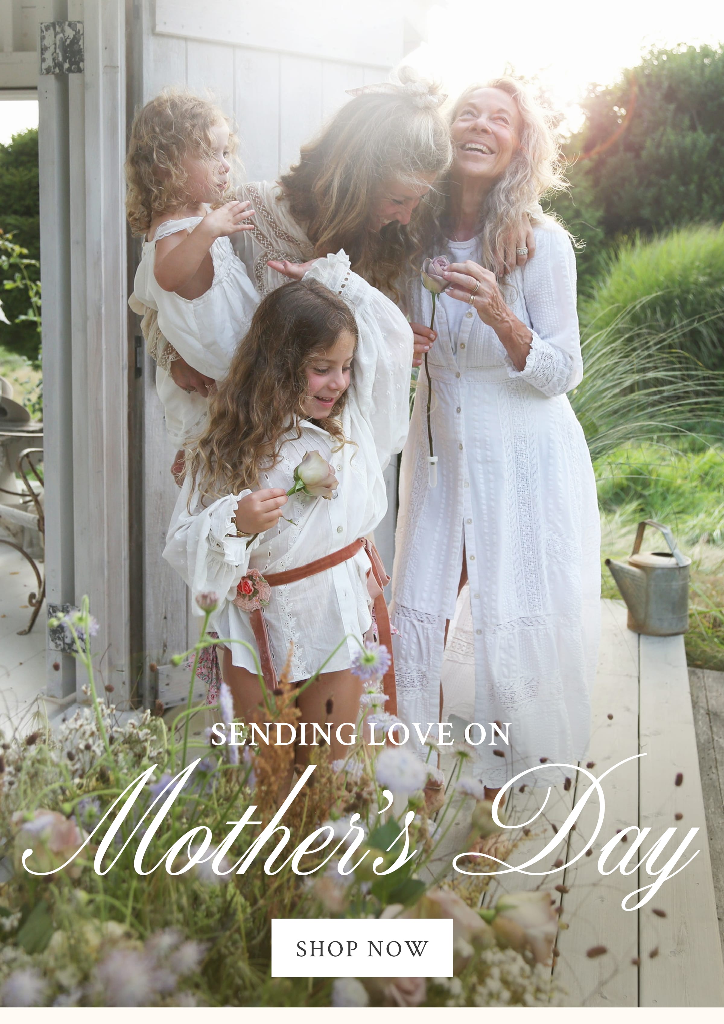 Sending so much love to all the incredible moms and mother figures out there this Mother’s Day. LoveShackFancy began with my mom—my first muse and forever inspiration. She raised me to be strong, creative, and to lead with love, and I carry those lessons with me every day as a mom to my own girls. Today we celebrate the women who lift us up, cheer us on, and love us unconditionally. You are heroes. Thank you for making life more beautiful. From my family to yours, wishing you the most wonderful Mother’s Day. xx Rebecca What I’m Wearing  <SHOP HERITAGE>