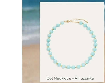 Dot Necklace Amazonite