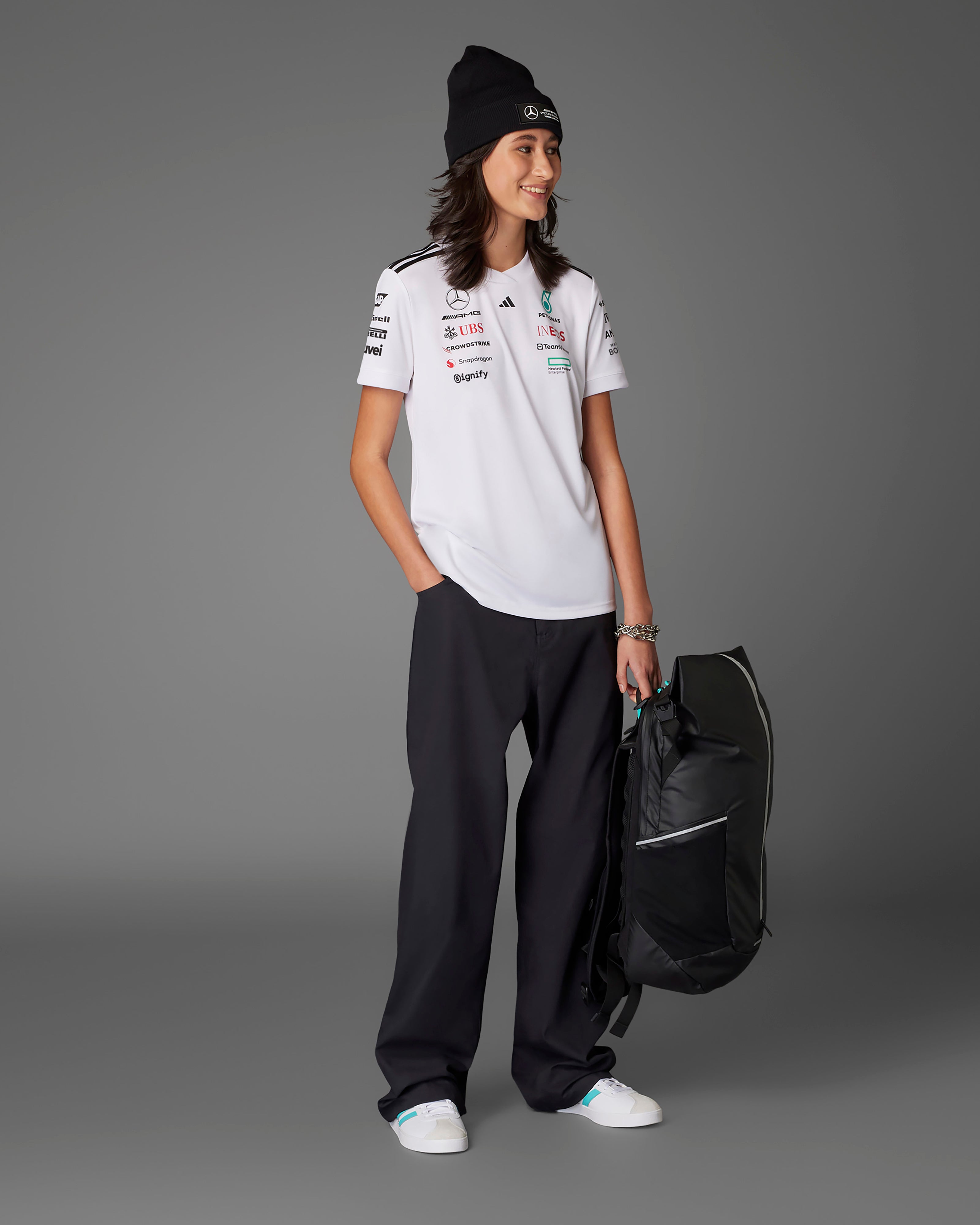 Image of Womens 2025 Team Driver Tee White