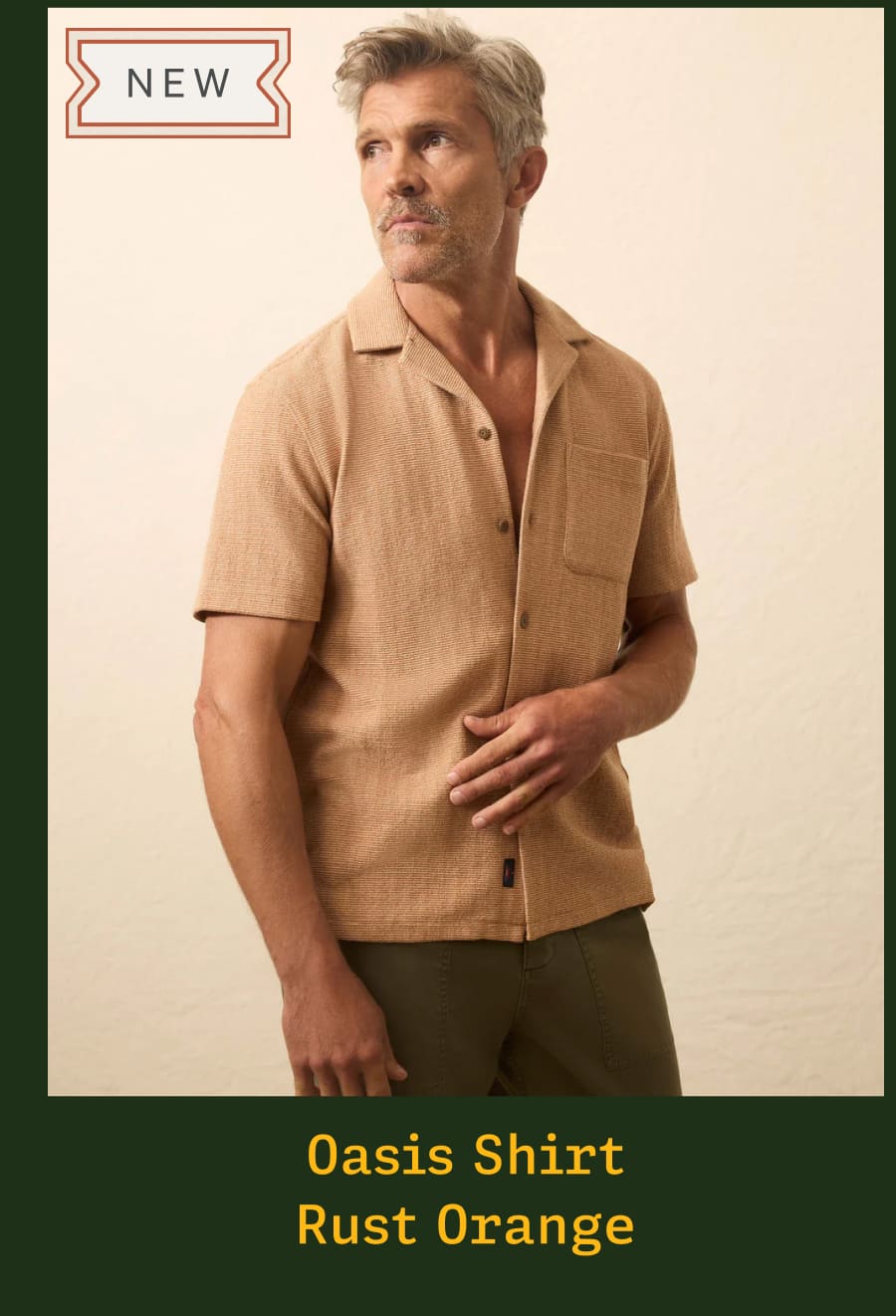 Oasis Shirt Rust Orange