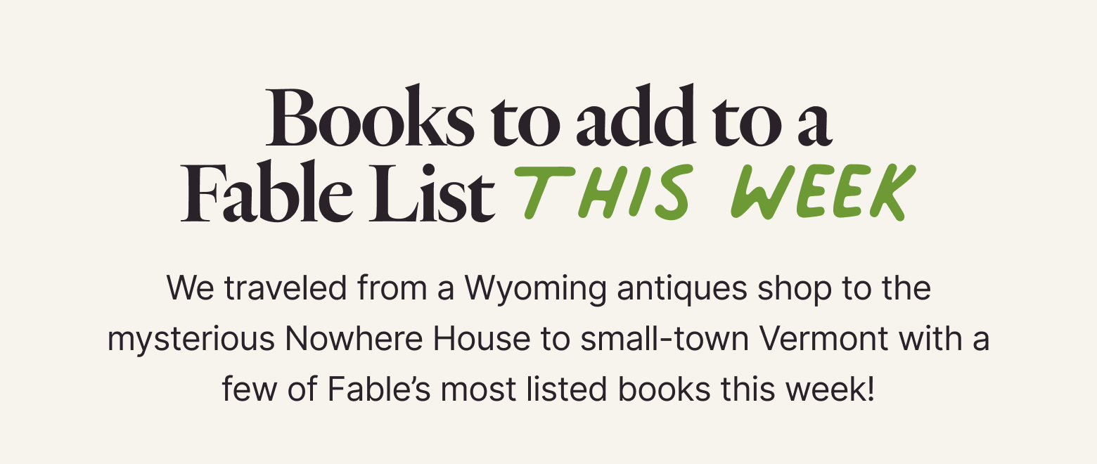 Books Most-Added to Fable this week