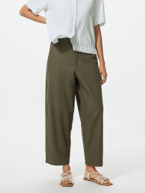 Linen Cotton Tapered Pants