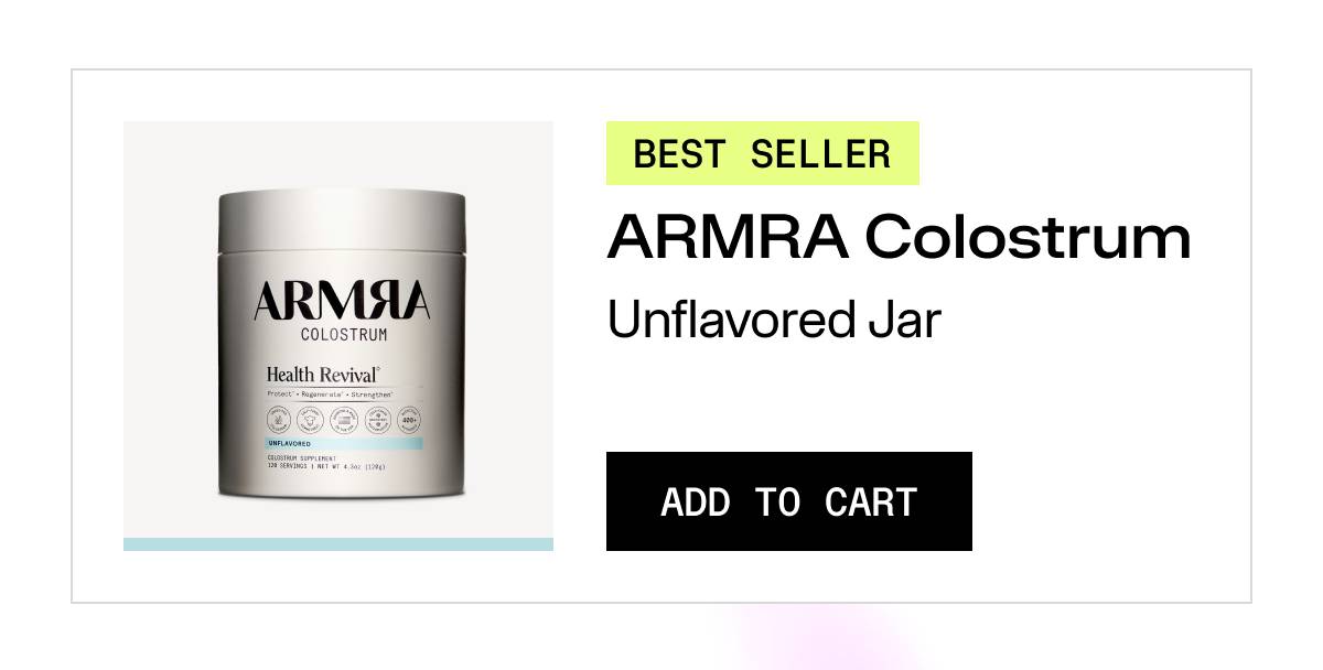 ARMRA Colostrum Unflavored Jar | Add to cart