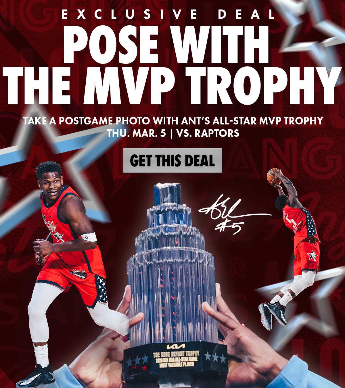Pose with the MVP Trophy