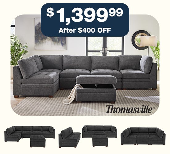 Thomasville sectional $1,399.99 after $400 OFF