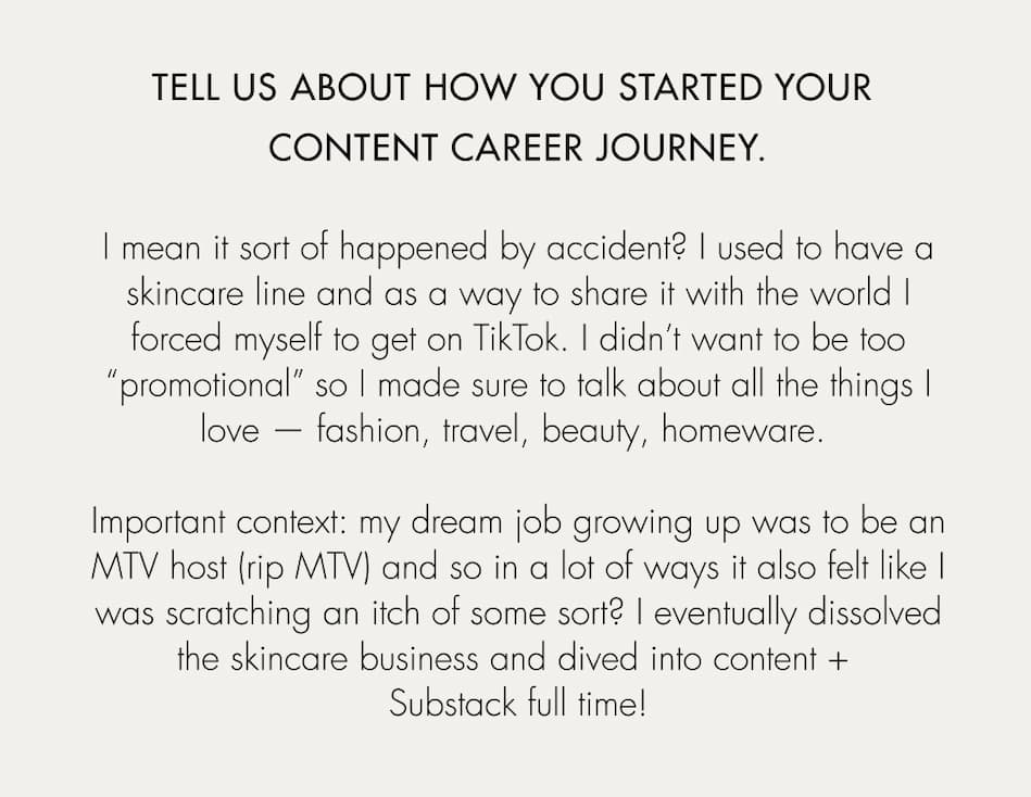 My content career journey