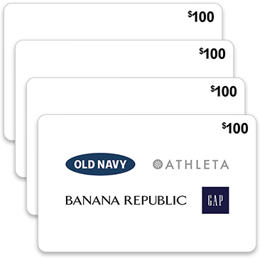 Gap Inc. Brands - Five $100 eGift Cards