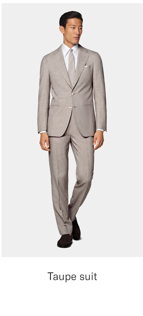 Taupe suit
