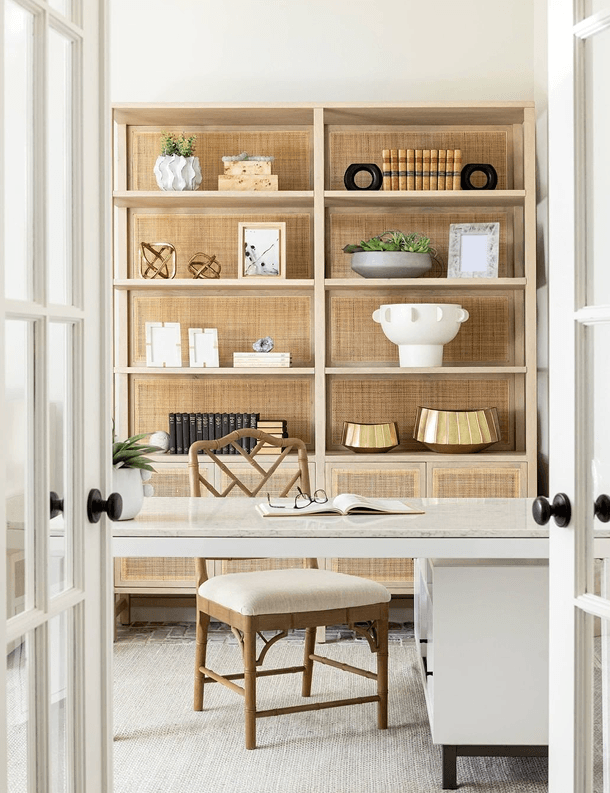Caprice Wide Wooden Bookshelf