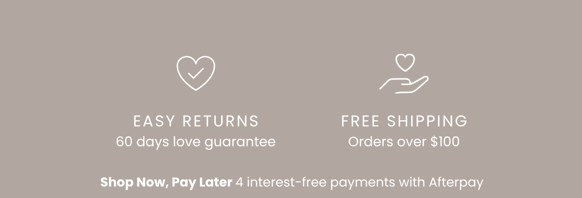 Easy Returns | Free Shipping