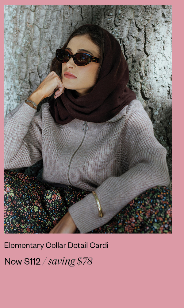 Elementary Collar Detail Cardigan