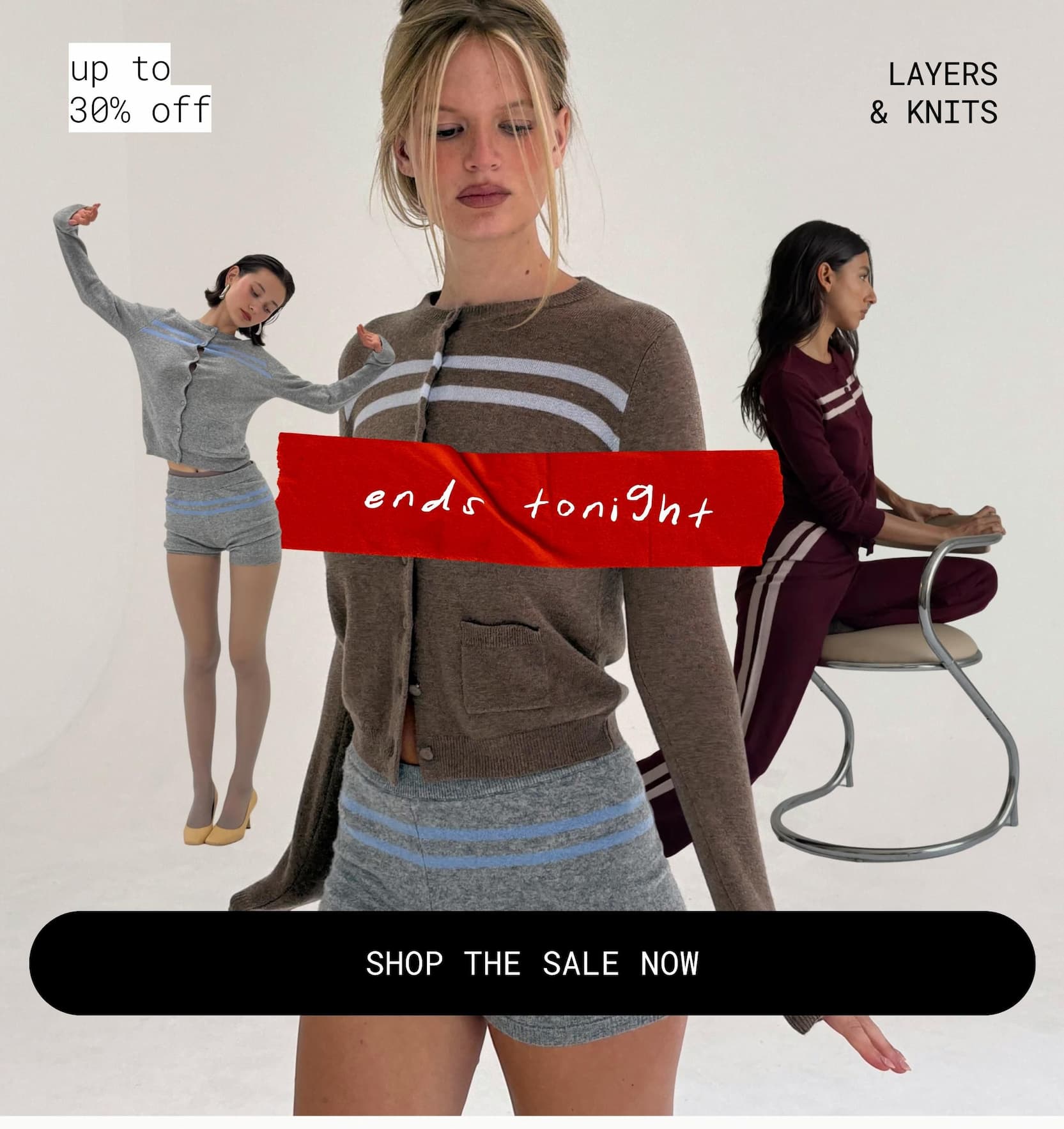 up to 30% off layers & knits | shop the sale now