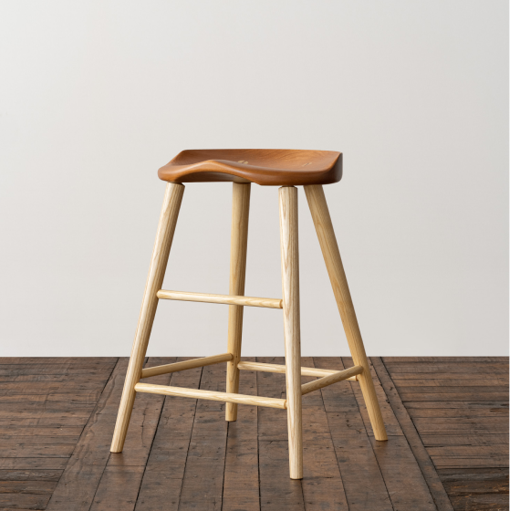 High Stool in cherry