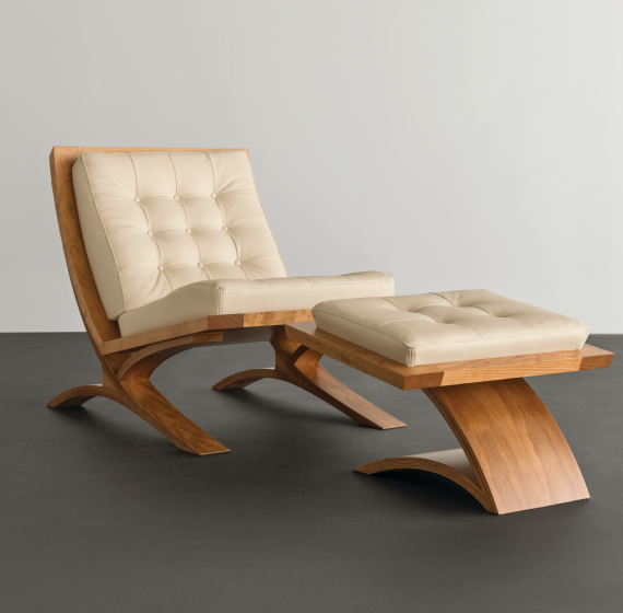 Vita Lounge Chair and Ottoman