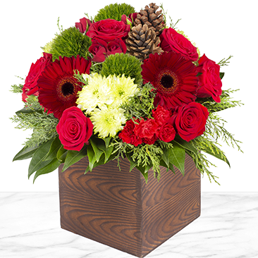 Holiday Joy Fresh Cut Floral Arrangement, 31-Stems