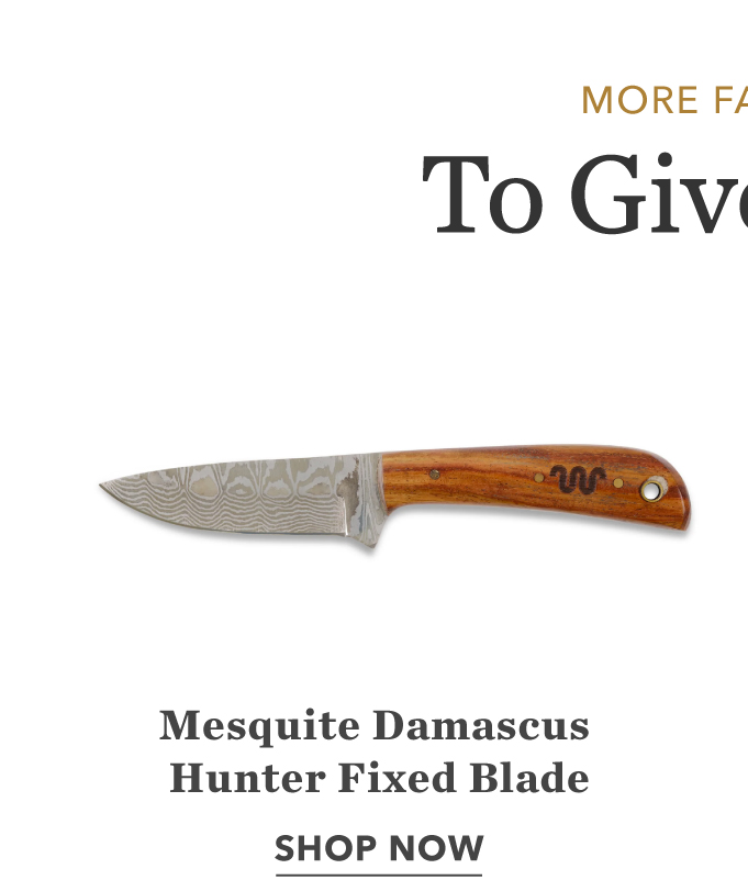  King Ranch Mesquite Damascus Hunter Fixed Blade