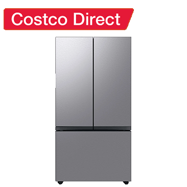 Samsung 24 cu. ft. Bespoke Counter Depth 3-Door French Door Refrigerator with Beverage Center