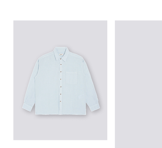 Sky Linen Leisure Shirt