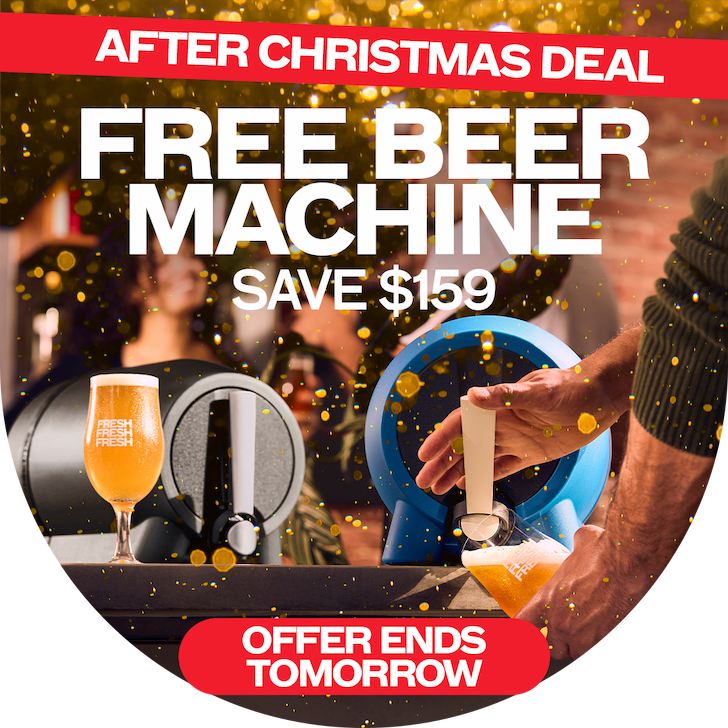 FREE BEER MACHINE, SAVE $159, OFFER ENDS TOMORROW