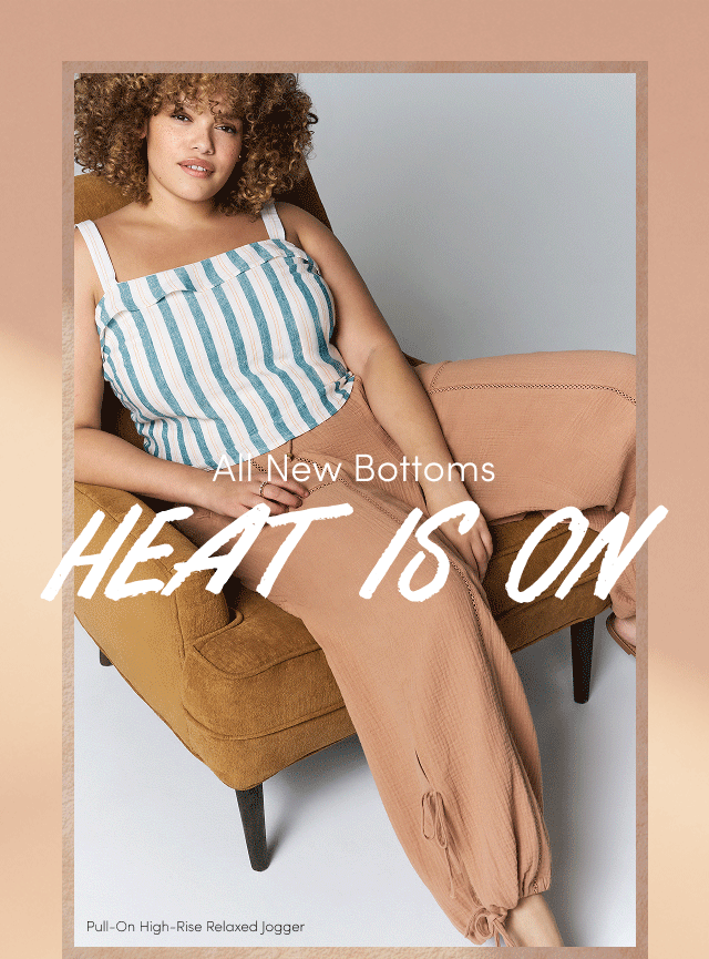 All New Bottoms | Heat Is On | Pull-On High Rise Relaxed Jogger