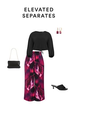 Shop the Shania Vivid Print Wide Leg Pant