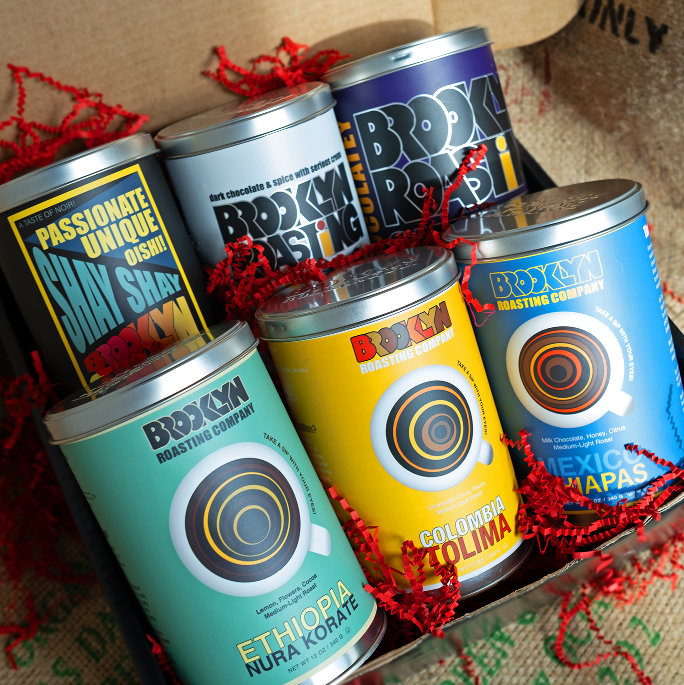 Image of Six-Tin Coffee Sampler