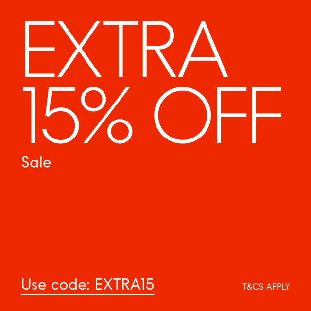 EXTRA 15% OFF SALE - CODE: EXTRA15