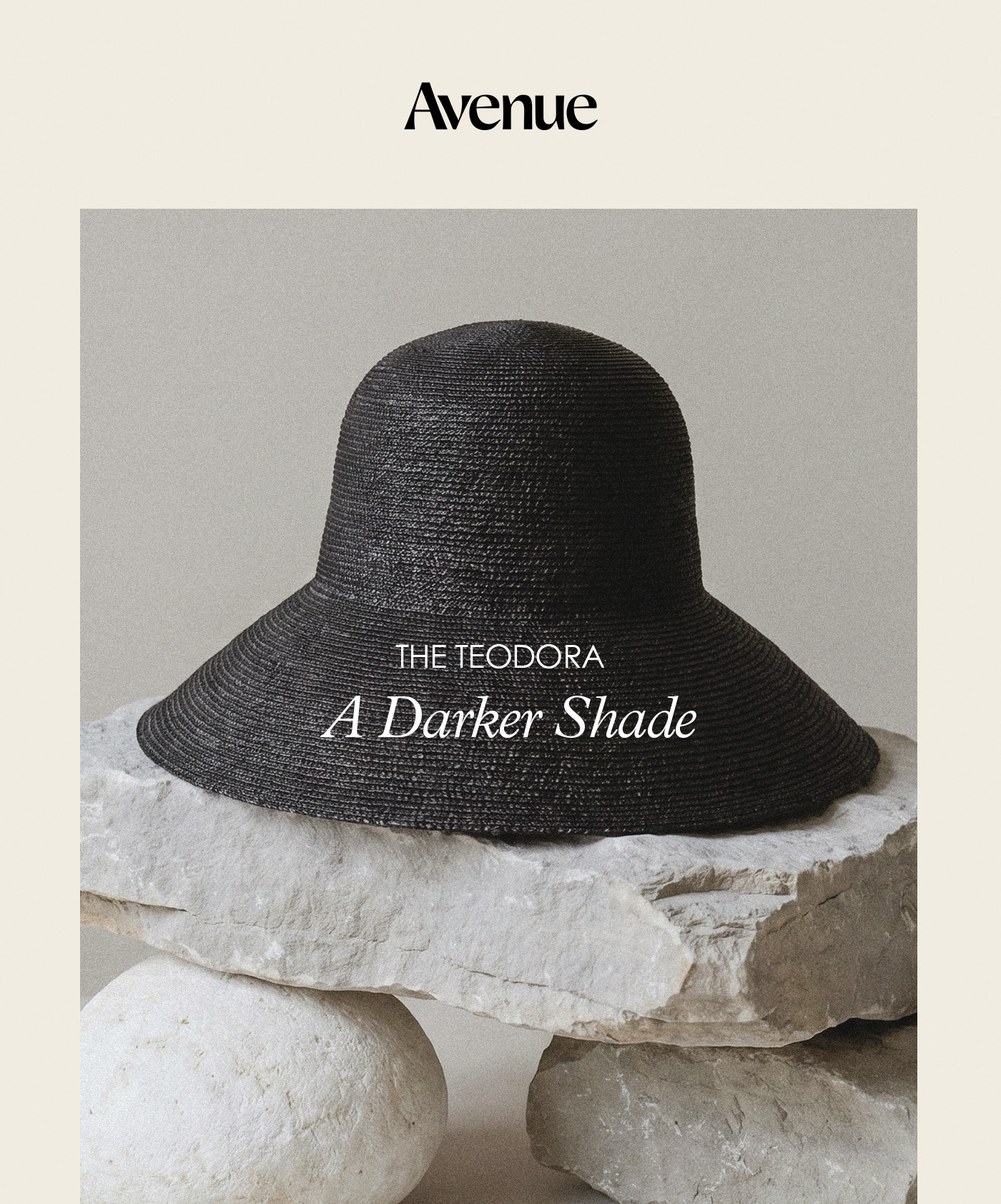 Teodora Sunhat Black