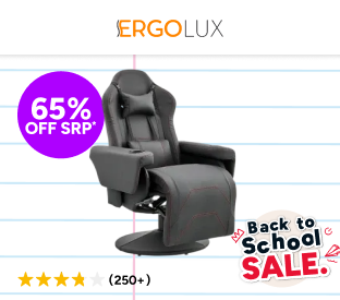 Ergolux Hotshot Recliner Gaming Office Chair (Black) Product Image