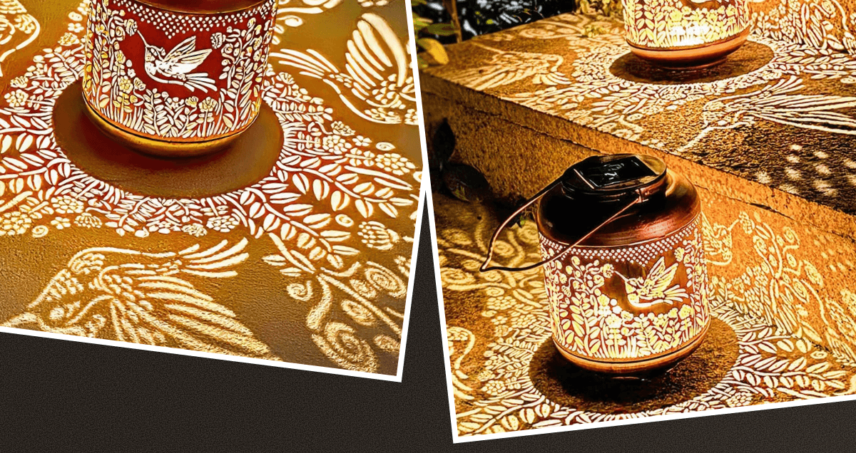 Whimsical light that dances through your outdoor space - wake up your garden for spring.