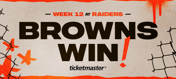 Week 12 at Raiders: Browns Win!