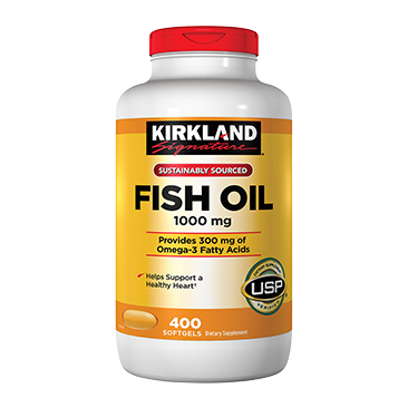 Kirkland Signature Fish Oil 1,000 mg, 400 Softgels