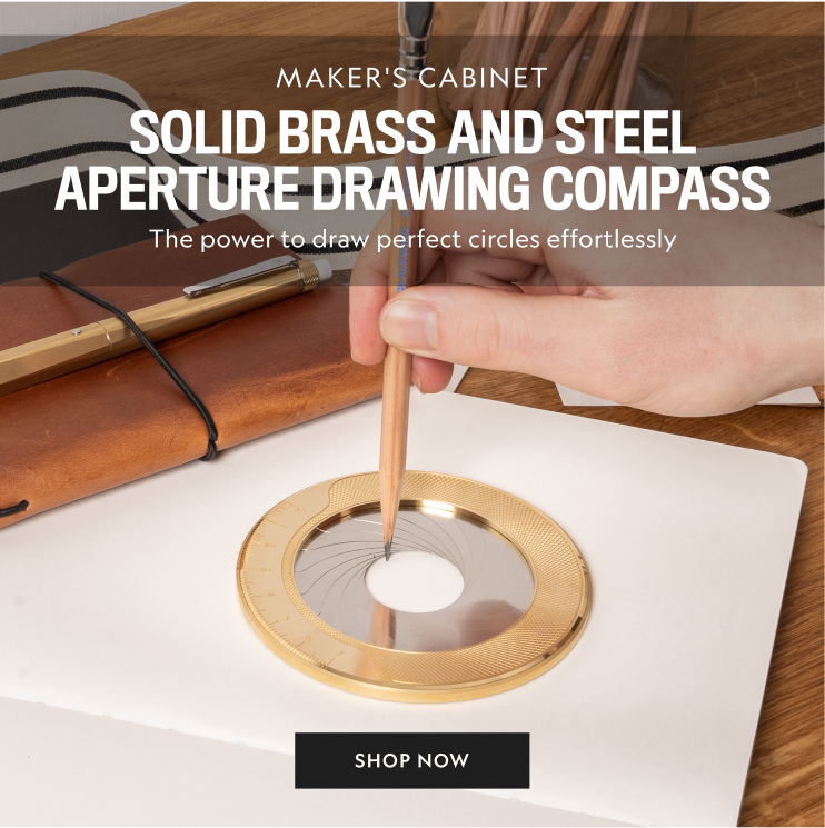 Solid Brass and Steel Aperture Drawing Compass